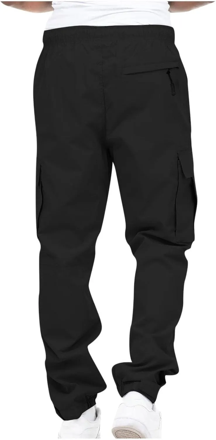 Jogger Activewear Pants Mens Dress Pants Expandable Waist Wool Dress Pants for Mens Casual Clothing Blue Khaki Pant