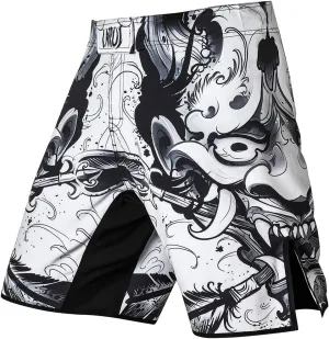 LAFROI Mens MMA Cross Training Boxing Shorts Trunks Fight Wear with Drawstring and Pocket-QJK01