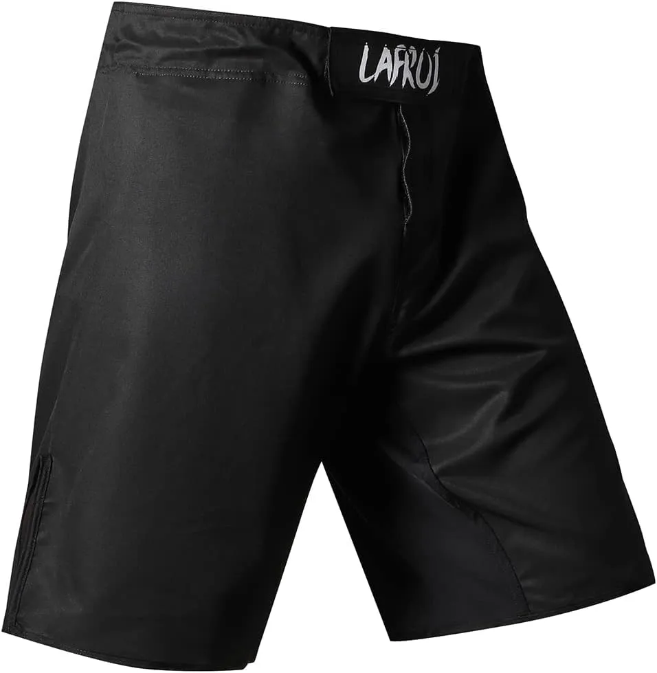 LAFROI Mens MMA Cross Training Boxing Shorts Trunks Fight Wear with Drawstring and Pocket-QJK01