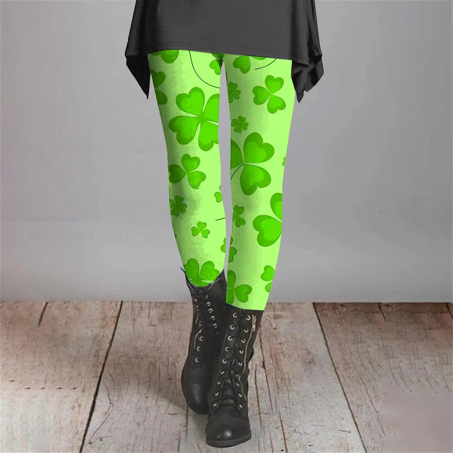 LCMTWX Womens St Patrick's Day Costume St. Patricks Day Print High Waist Yoga Pants for Women's Workout Clothes for Fold