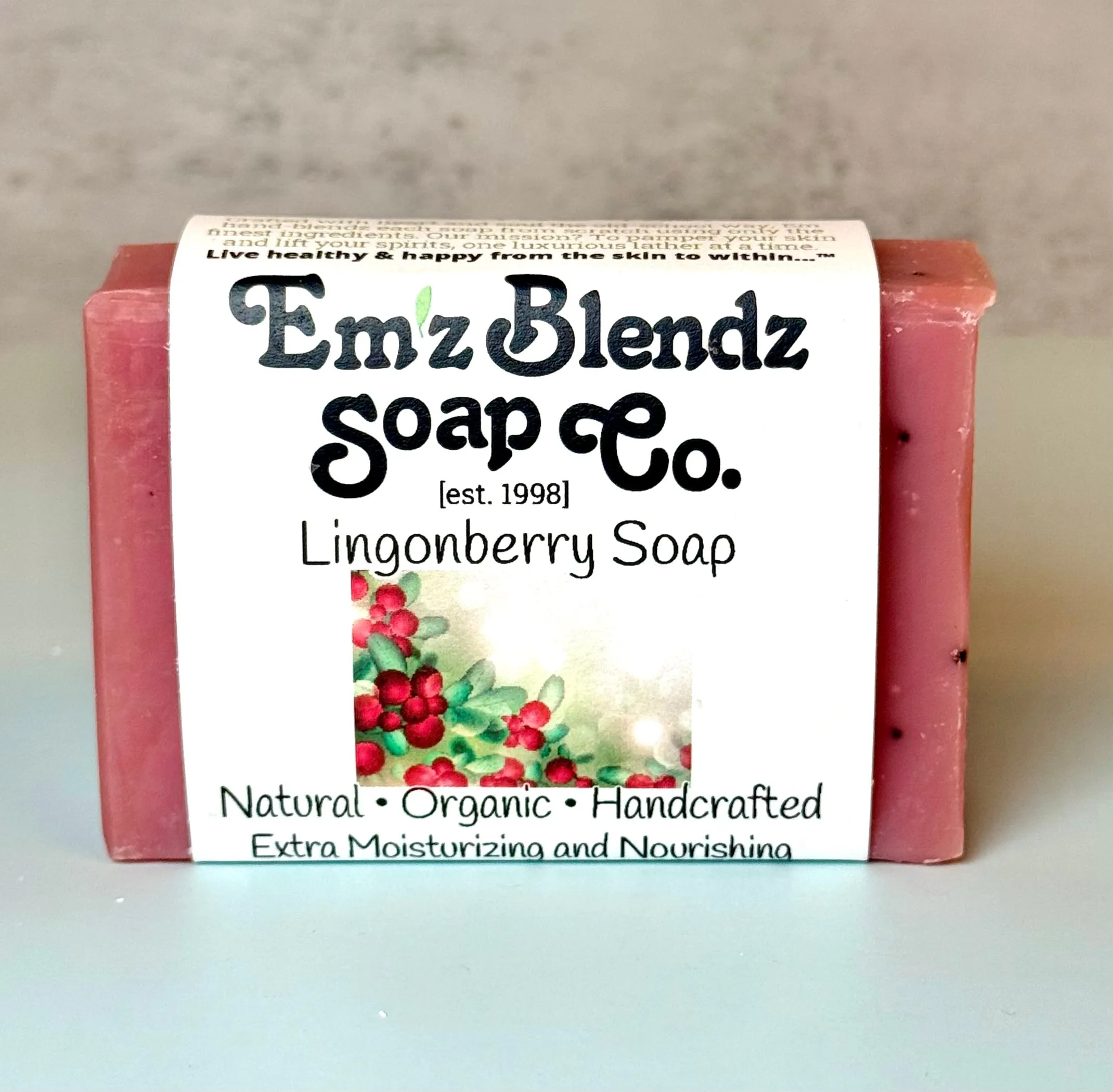 Lingonberry Seed Soap Bar | Vibrant and Refreshing Wash