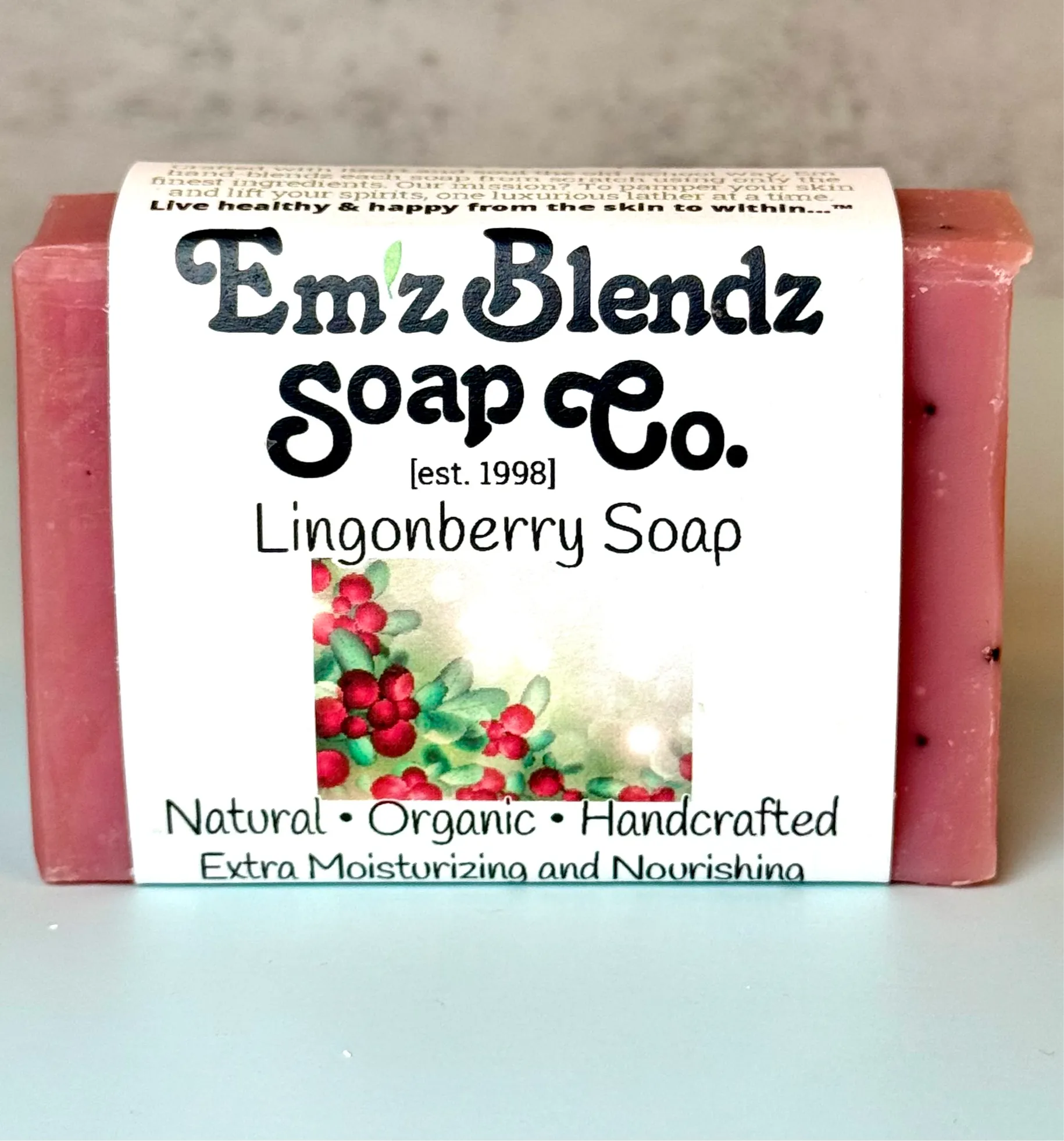 Lingonberry Seed Soap Bar | Vibrant and Refreshing Wash