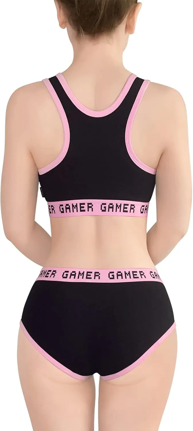 Littleforbig Women Cotton Camisole and Panties Sports loungewear Bralette Set - Playgirl