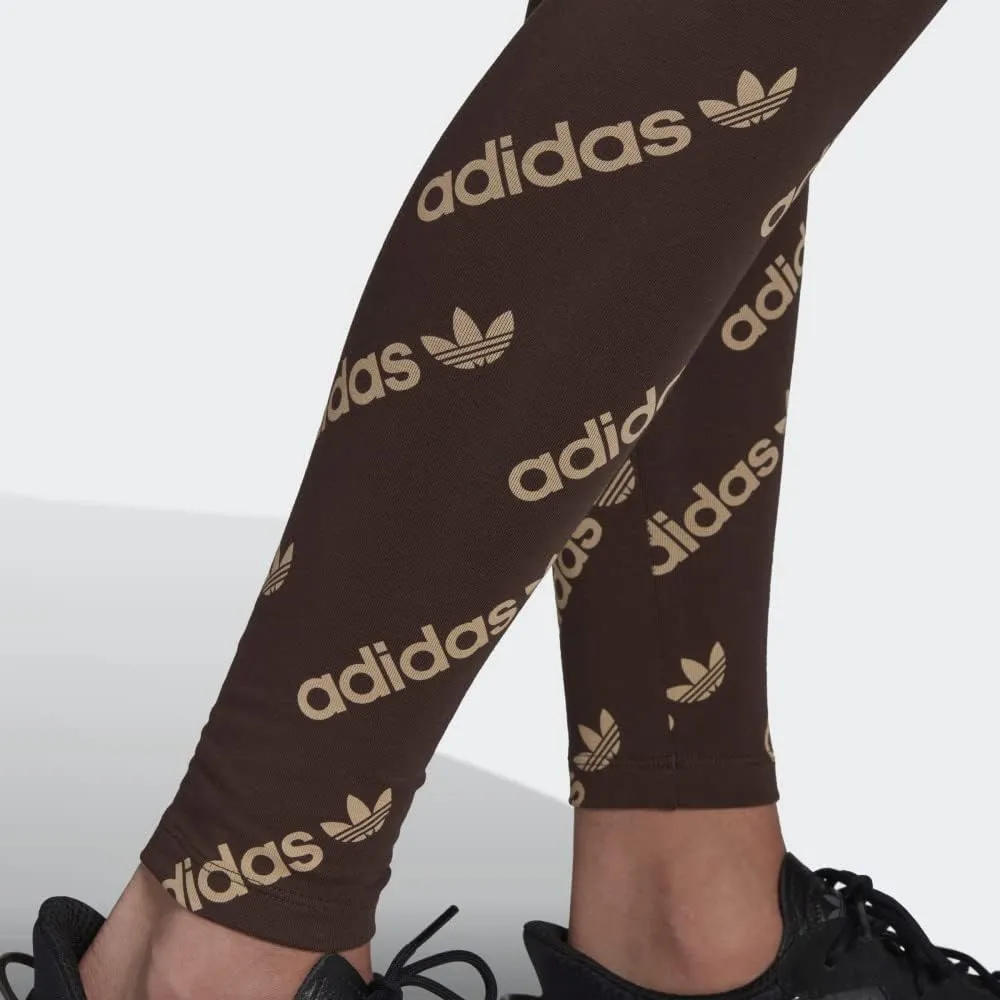 Logomania Leggings Womens Pants (Brown)