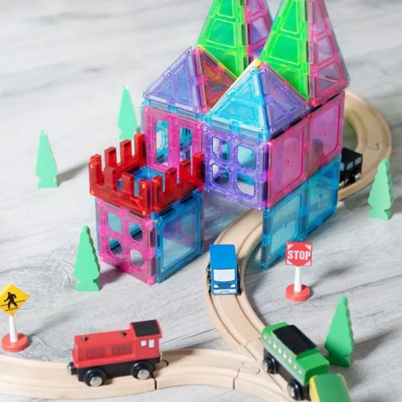 Magnetic 100 Piece 3D Building Tiles