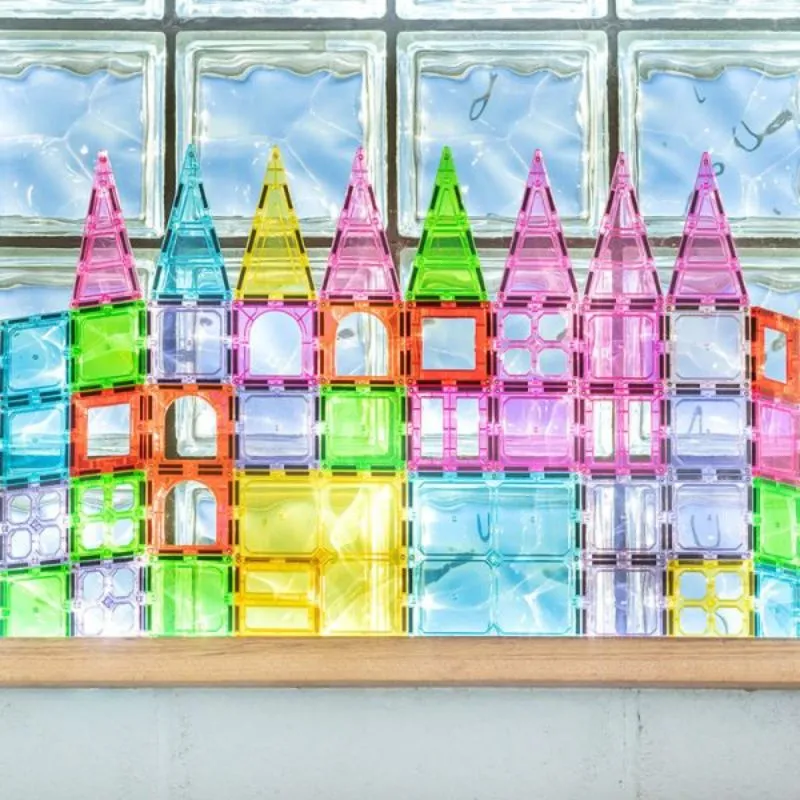 Magnetic 100 Piece 3D Building Tiles
