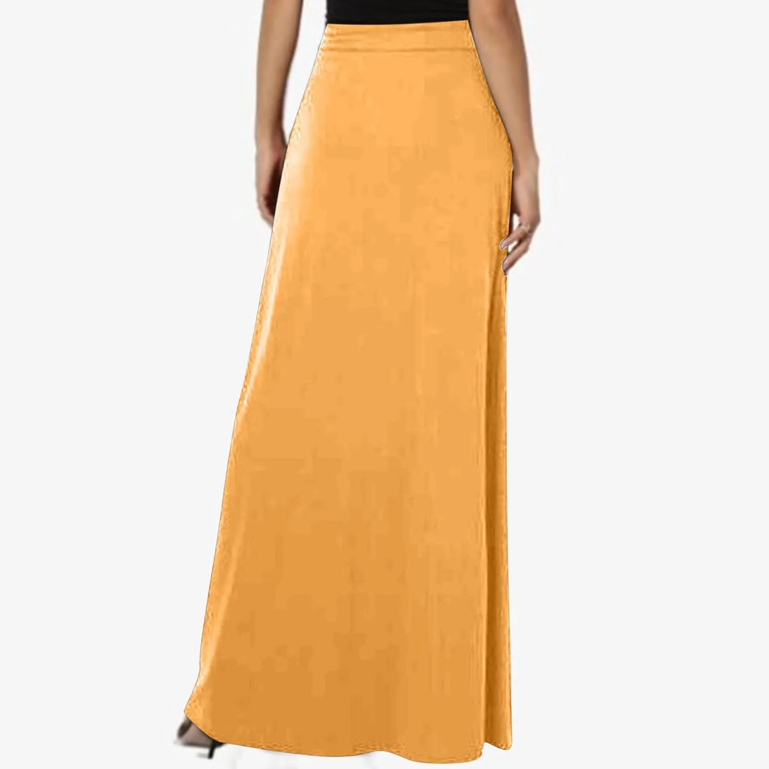 Maxi Skirt for Women 2025 Summer High Waisted Long Flare A-Line Skirt Maxi Dress Casual Long Skirt Ankle Length Skirt