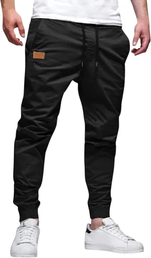 Mens Pants Joggers with Pockets Casual Sweatpants Pants Drawstring Chino Pants Twill Track Jogging Outdoor Cargo Cargo Pants