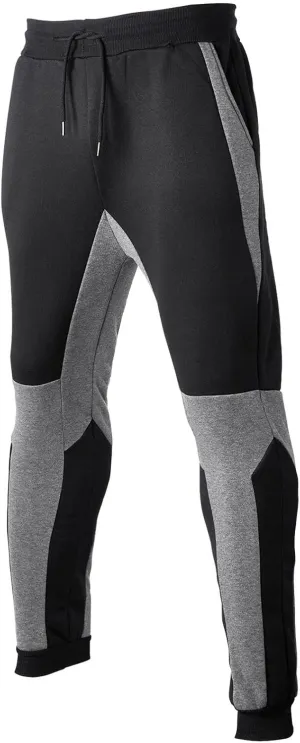 Mens Sweatpants Pockets Tapered Track Athletic Slim Fit Pants for Running, Exercise, Workout, Joggering, Travel