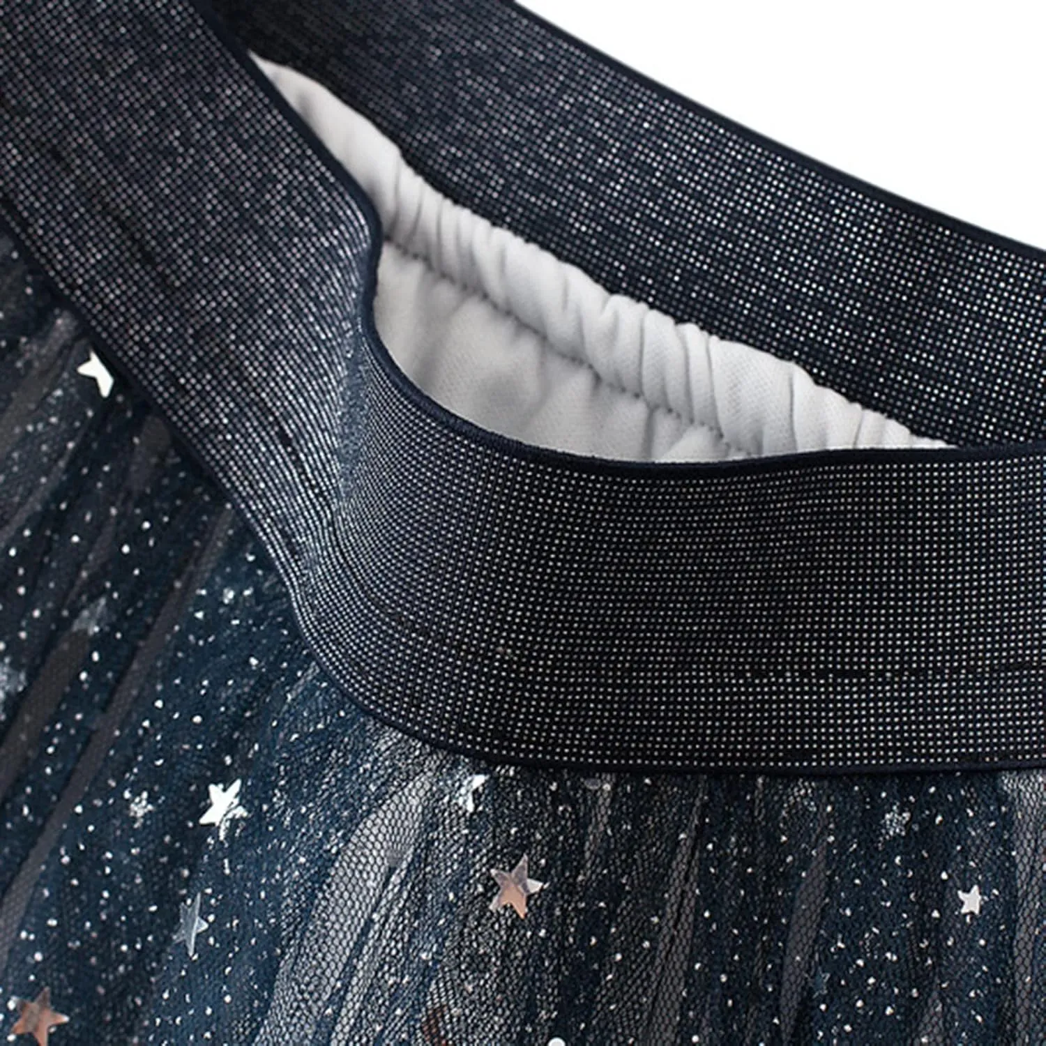 Midi Skirts for Women Fashion Women Summer Gradient Color Tulle Skirt High Waist Pleated Long Pencil Skirt for