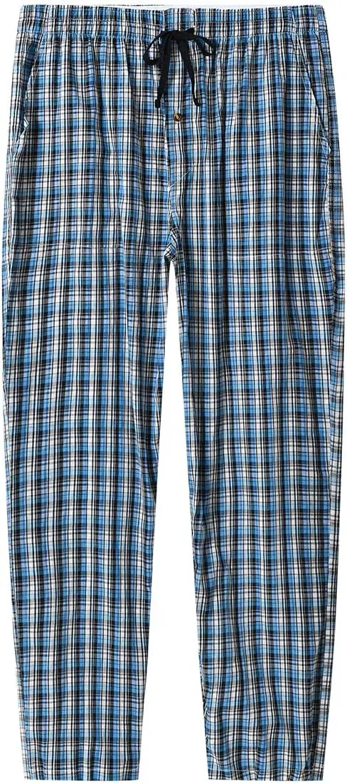 MoFiz Men's Pajama Pants Ultra Lightweight Pjs Bottoms Sleepwear Bottom Pants with Pocket Drawstring 3-Pack