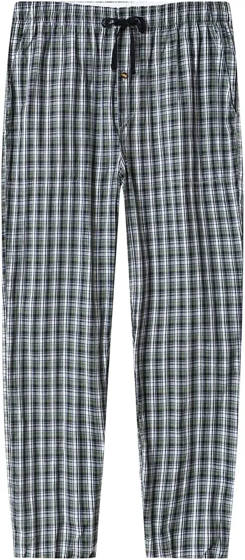 MoFiz Men's Pajama Pants Ultra Lightweight Pjs Bottoms Sleepwear Bottom Pants with Pocket Drawstring 3-Pack