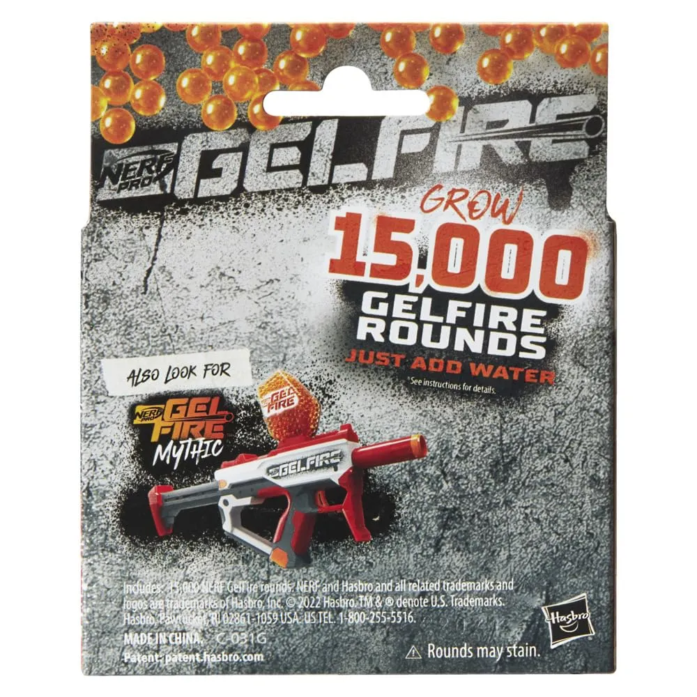 Nerf Pro Gelfire Refill 15000 Gelfire Rounds for Use with Nerf Gelfire Blasters for Ages 14 Years Up
