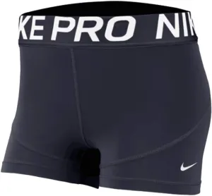 Nike Women's 3" Training Shorts Obsidian/Obsidian/White Size M