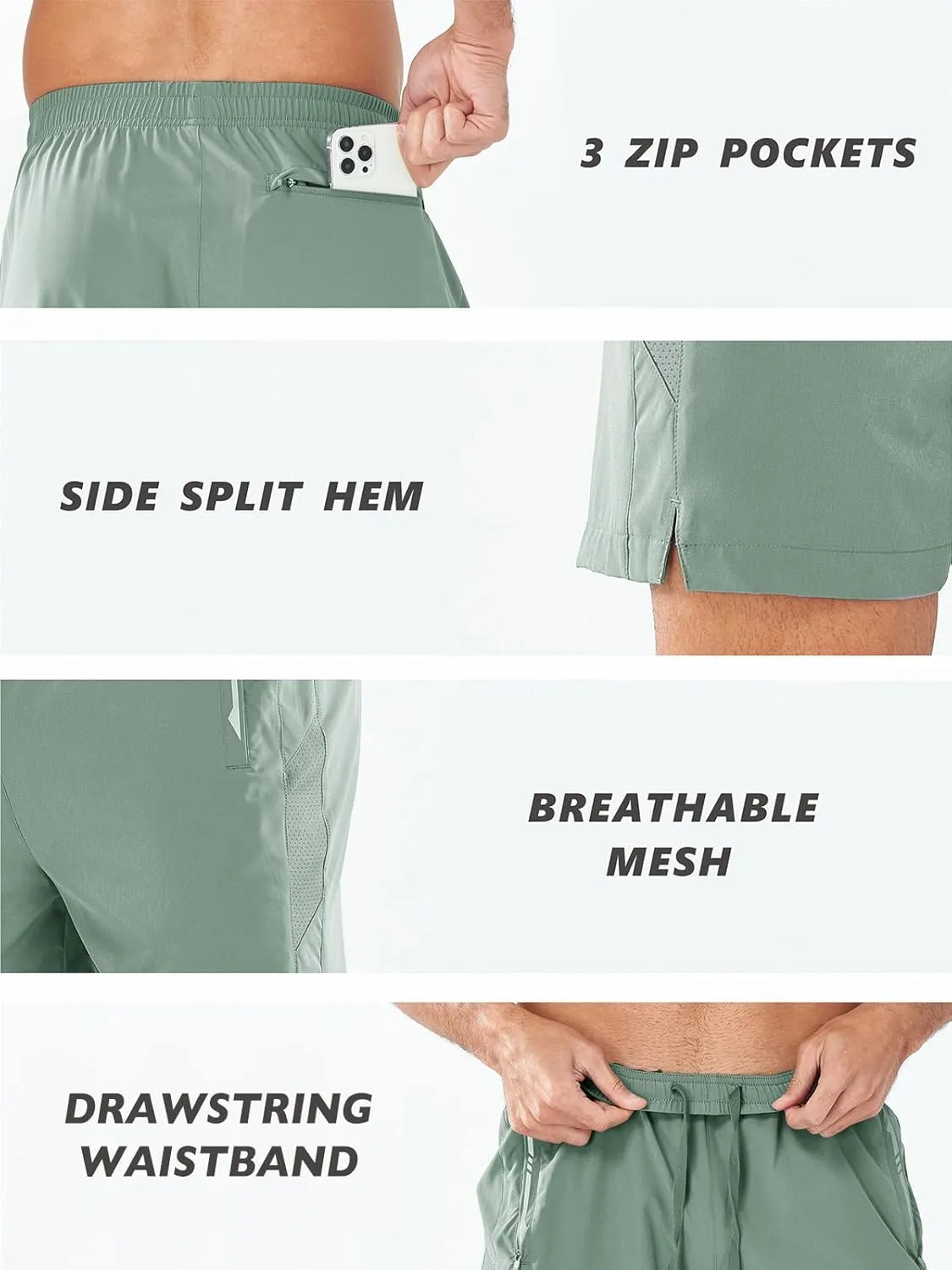 NORTHYARD Men's Running Athletic Shorts 5"/ 7"/ 9" Workout Gym Short Tennis Quick Dry Active Sport Hiking Basketball