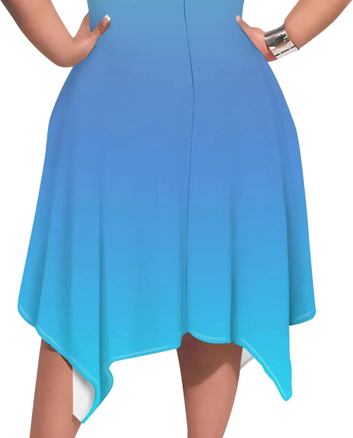 Plus Size Women Casual Loose Crewneck Short Sleeve Swing Midi Tunic Dresses Solid Color T-Shirt Dress with Pockets