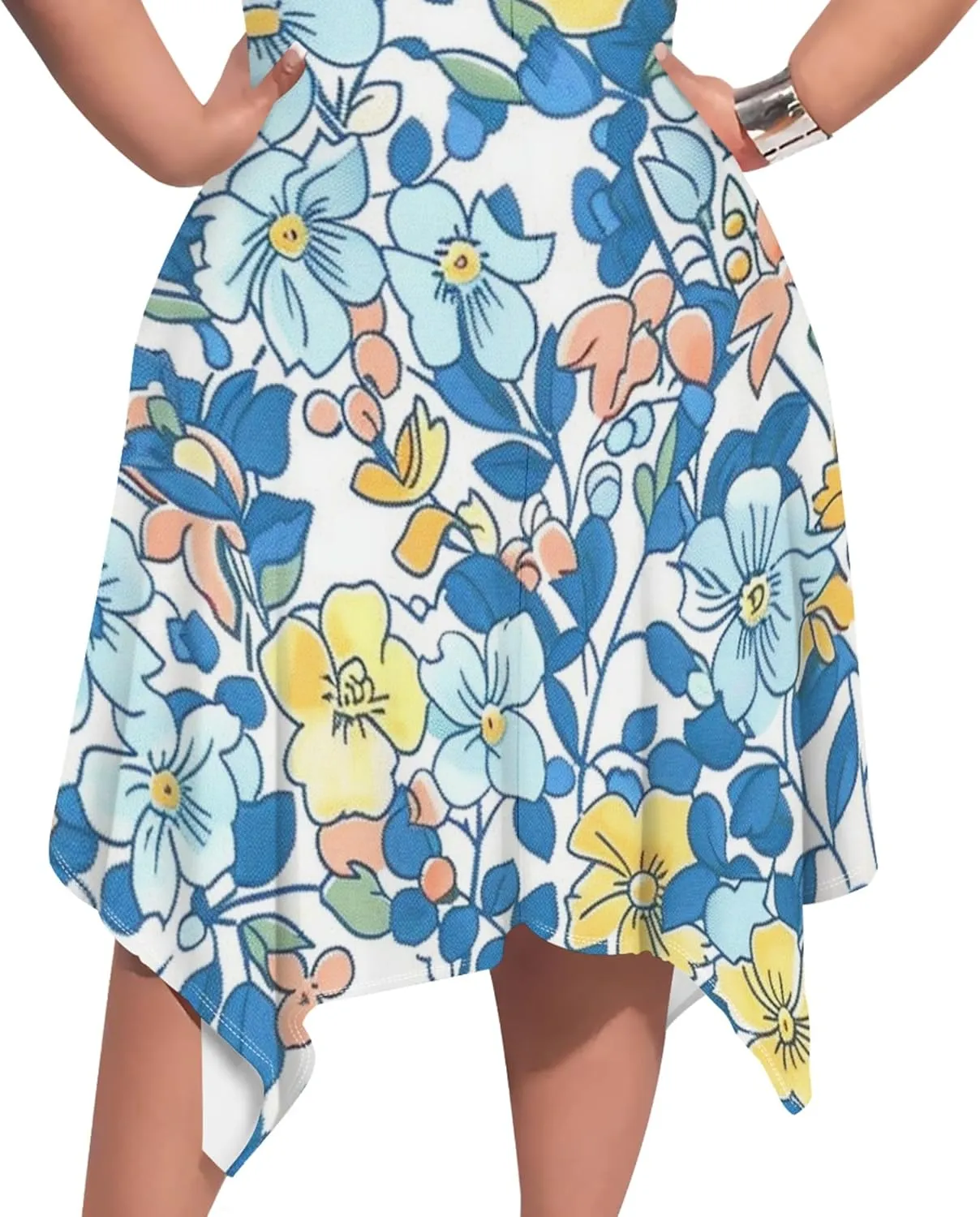 Plus Size Womens Summer Casual T Shirt Midi Dresses Crewneck Short Sleeve Swing Tunic Sundresses with Pockets Dress