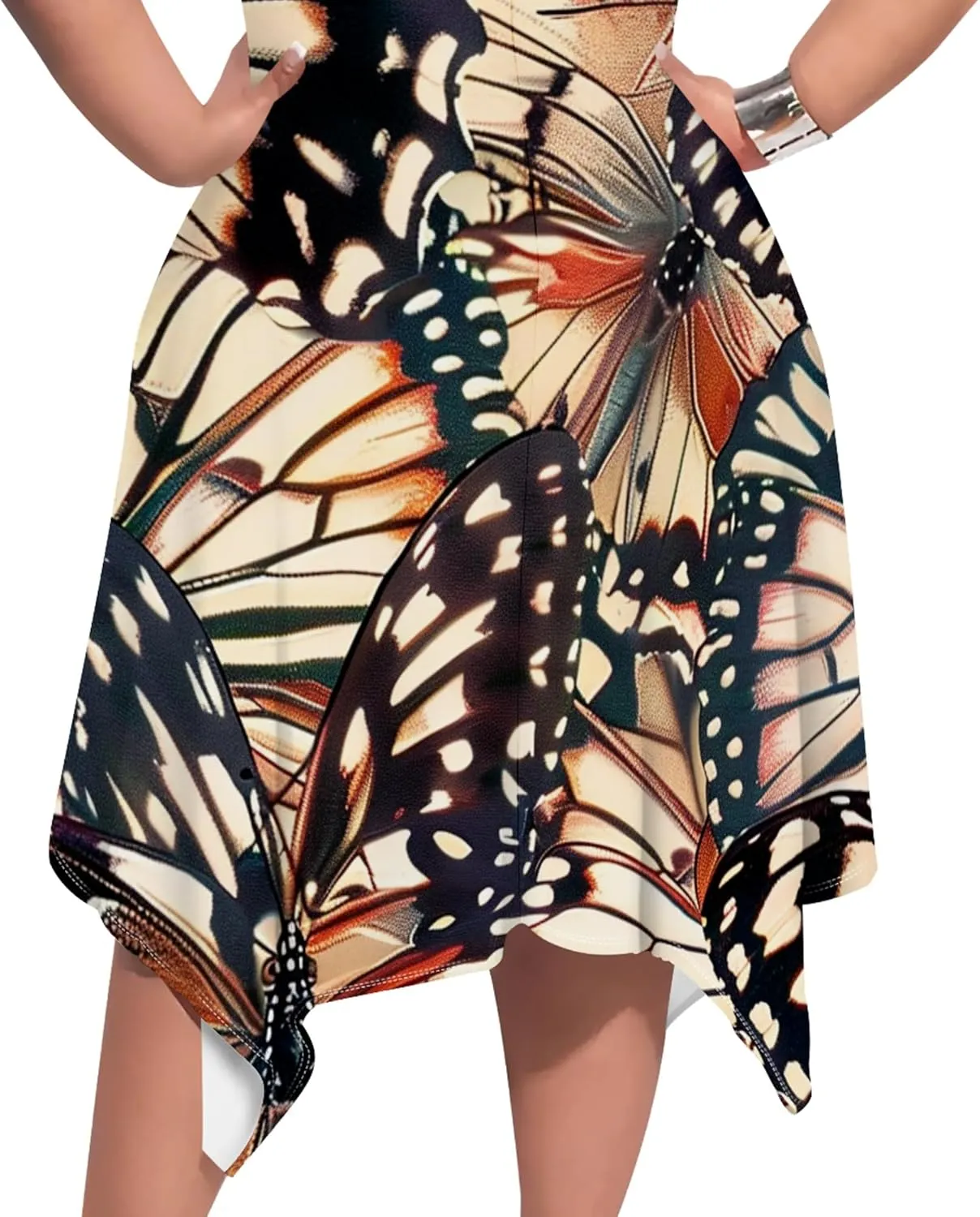 Plus Size Womens Summer Casual T Shirt Midi Dresses Crewneck Short Sleeve Swing Tunic Sundresses with Pockets Dress