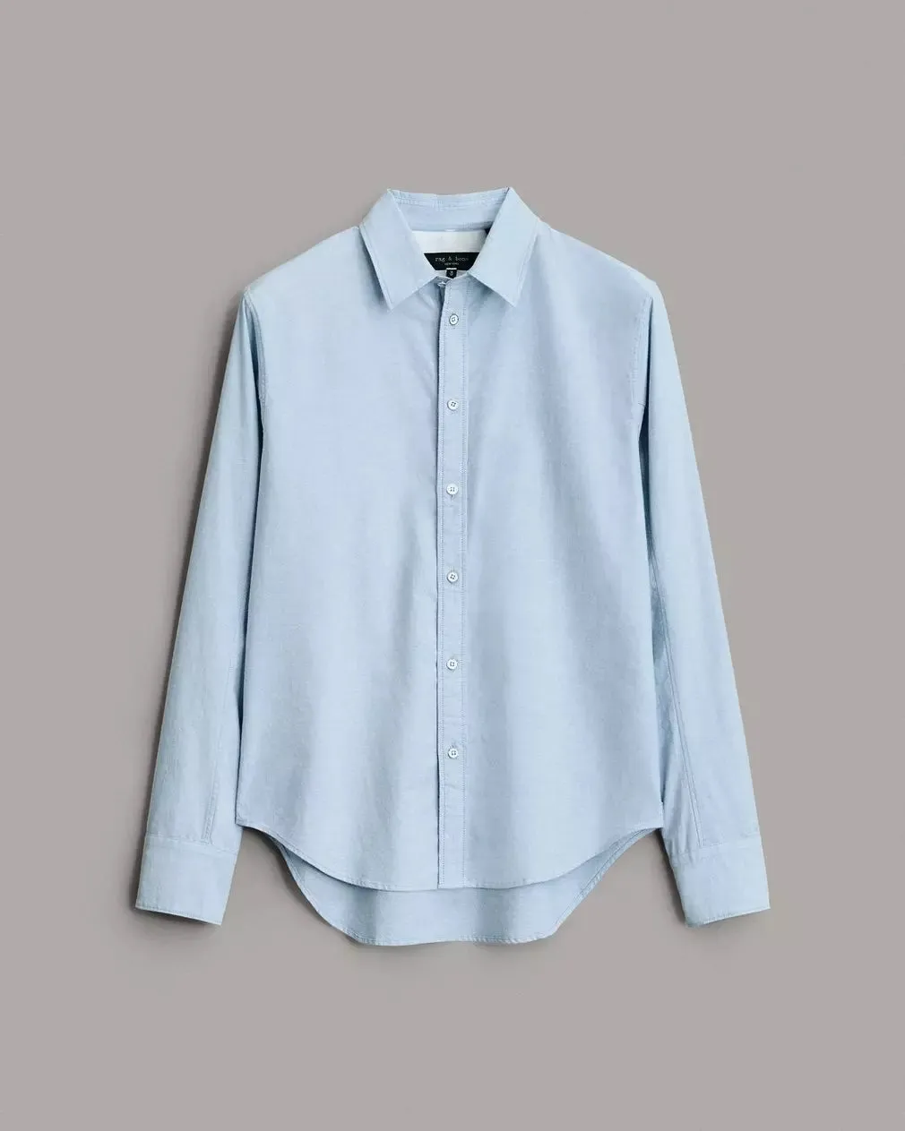 Rag & Bone Fit 2 Engineered Cotton Oxford Shirt Slim Fit Shirt - Blue Oxford