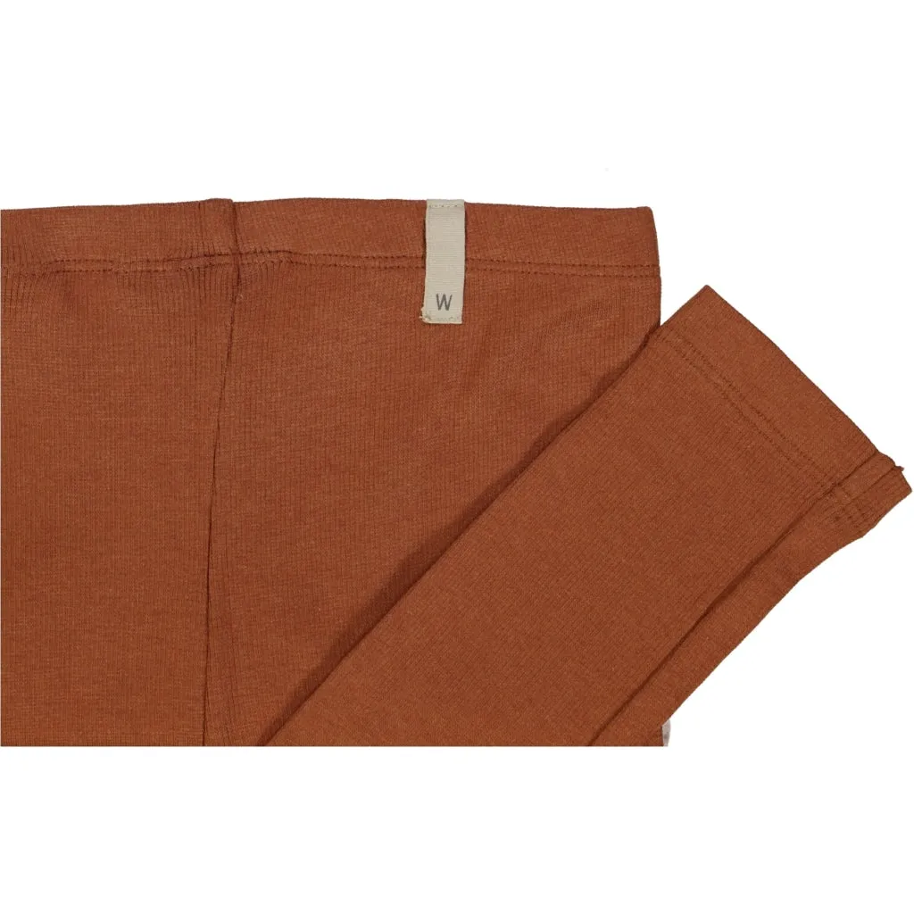 Rib Leggings - bronze
