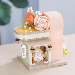 (Rose Date) Enchanting Streetscape Blocks | Creative Building Blocks Set | Decorative Play Set
