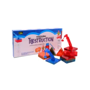 Scoobies Tilestruction Set | DIY Magnetic Kit | With 2 Extendable Cranes