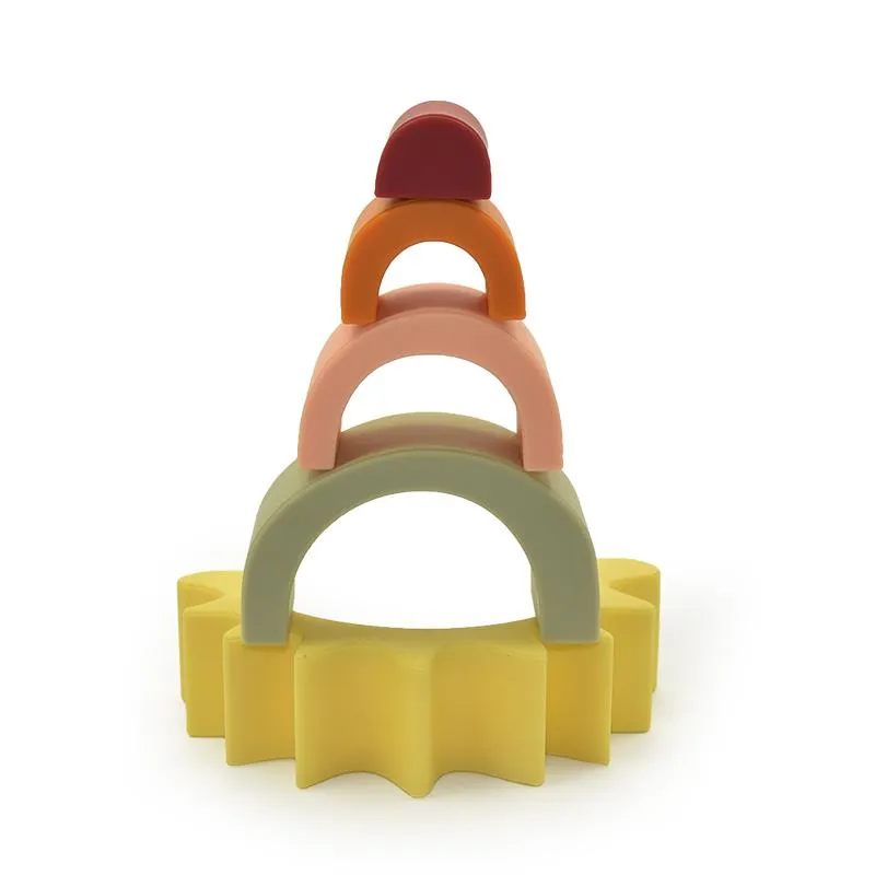 Silicone Sun-Shaped Building Blocks - Toys