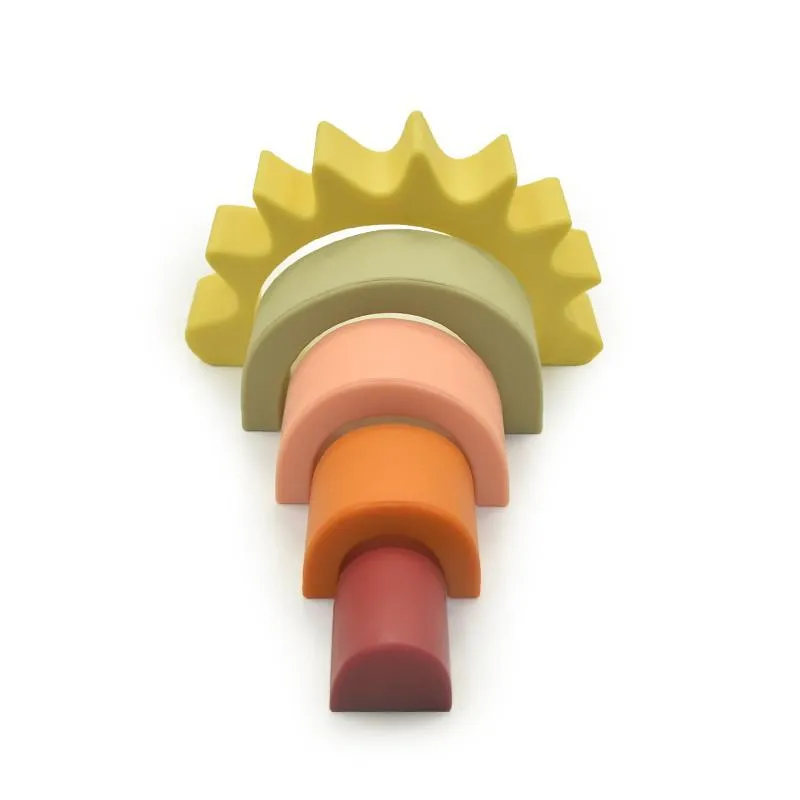 Silicone Sun-Shaped Building Blocks - Toys