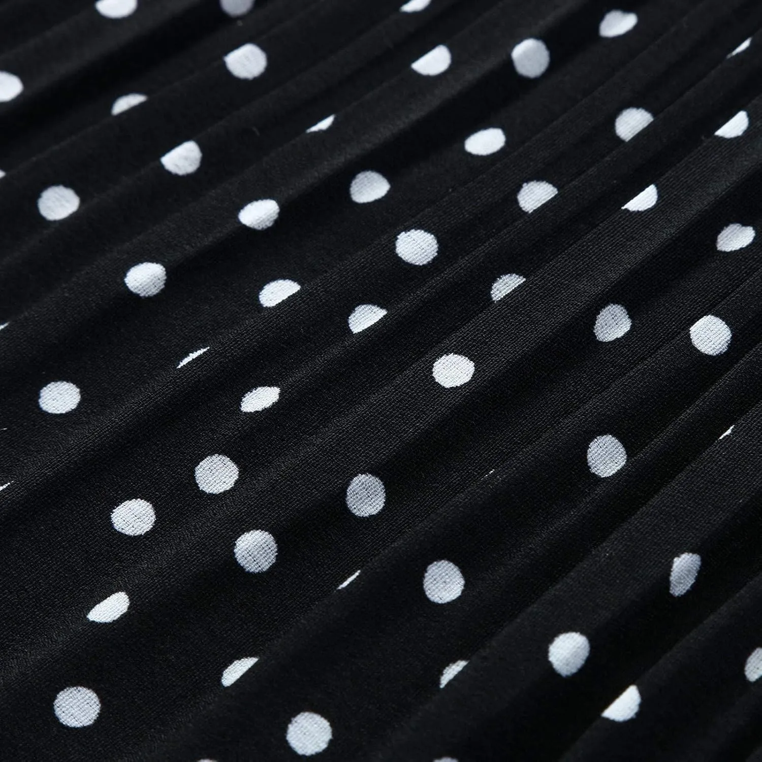 skirts for women Harajuku midi length Women's Casual Elegant High Waist Polka Dot Pleated Skirt Midi Maxi Swing Skirt