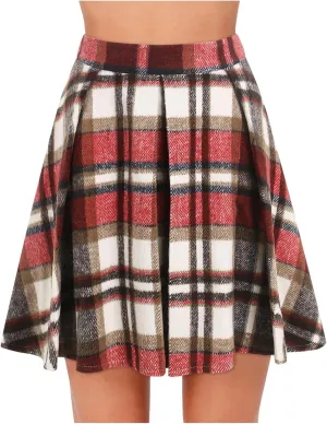 Skirts for Women Summer Pleated Mini Skirt Casual Dressy Flowy High Waisted Skirts Beach Vacation Outfits Clothes