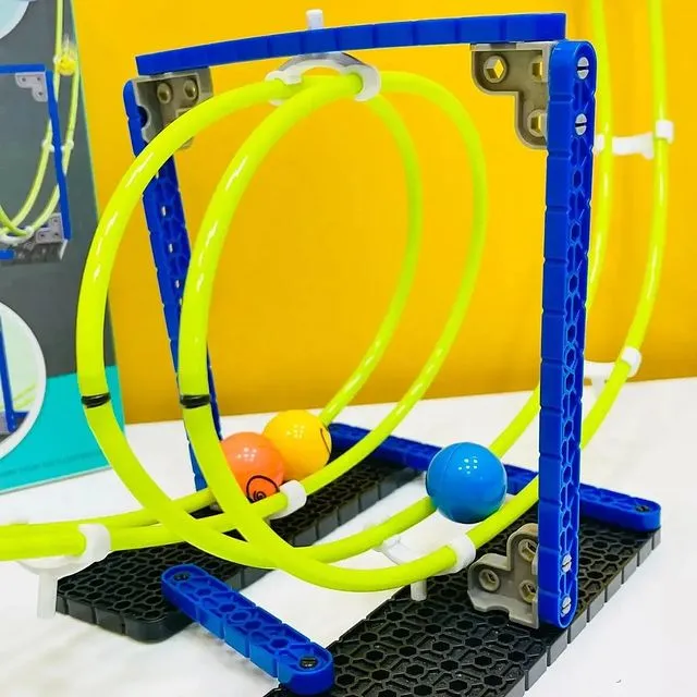Space Rail Suspension Track Building Blocks Rotation Orbit