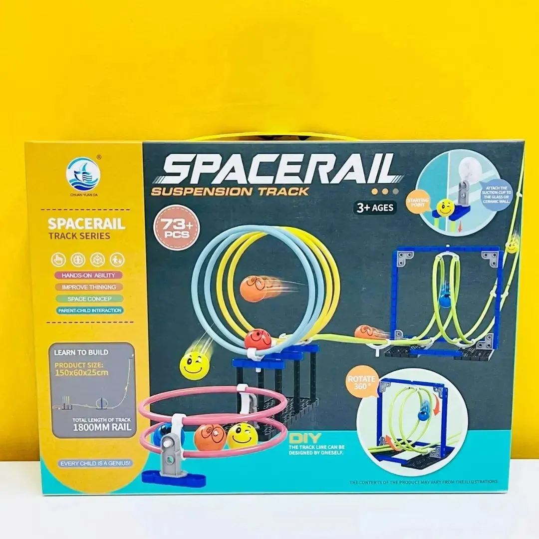 Space Rail Suspension Track Building Blocks Rotation Orbit