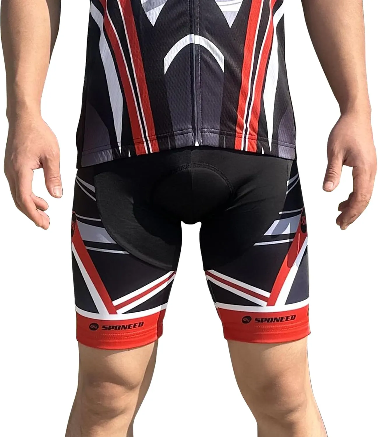 sponeed Men's Cycle Shorts Biking Pants Gel Padding Bicycle Ride Bottoms for Road Bikie