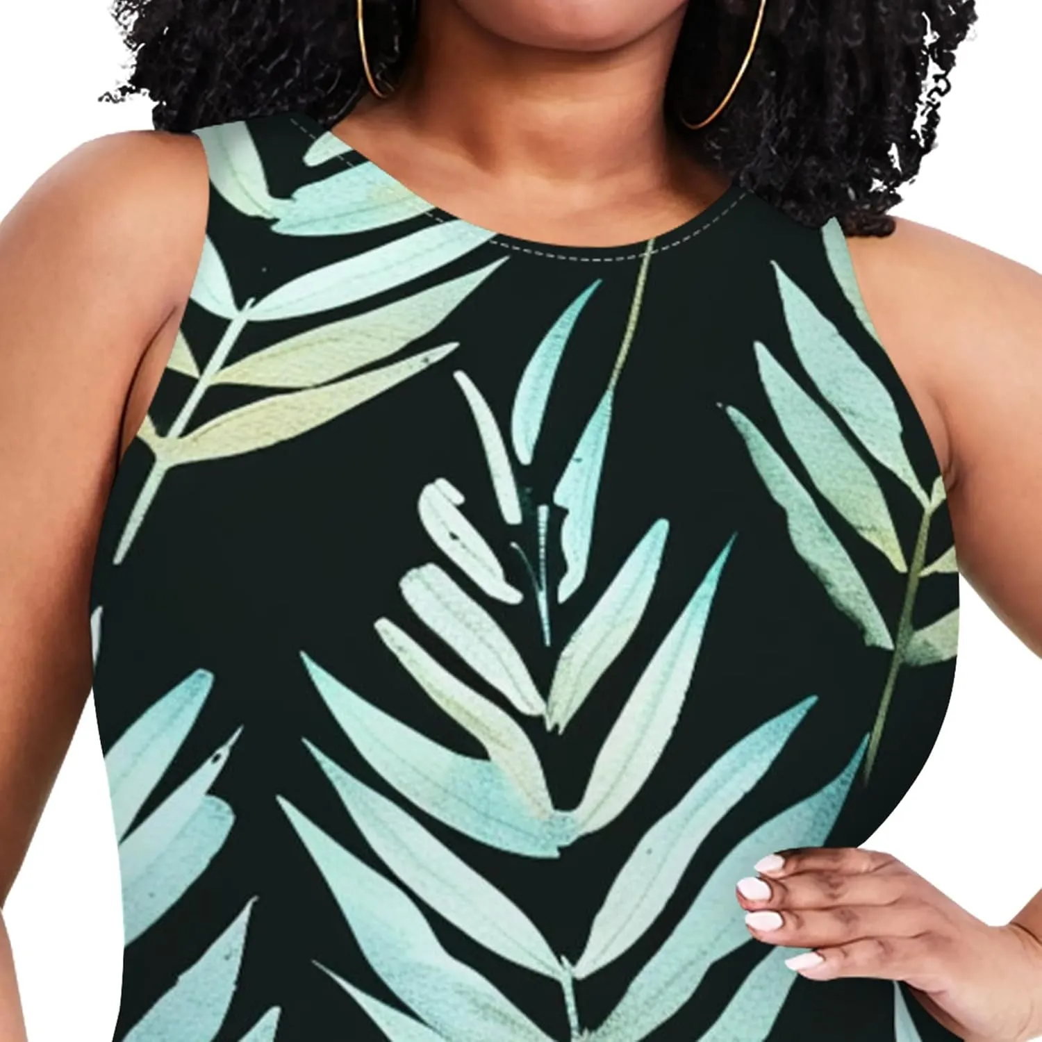 Summer Women's Sleeveless Tank Ruched Plus Size Bodycon Mini Sundress Midi Casual Dresses 2024