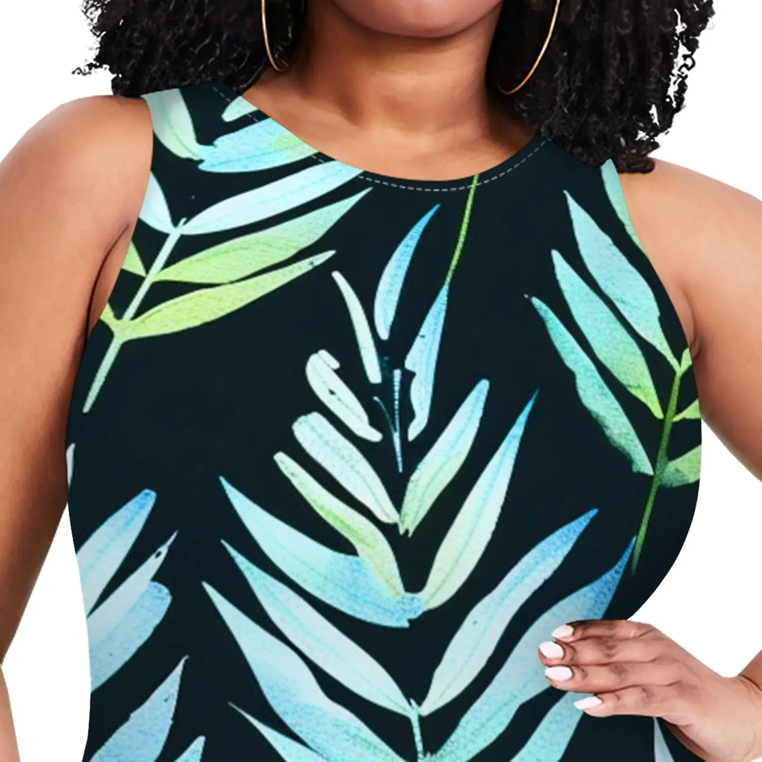 Summer Women's Sleeveless Tank Ruched Plus Size Bodycon Mini Sundress Midi Casual Dresses 2024