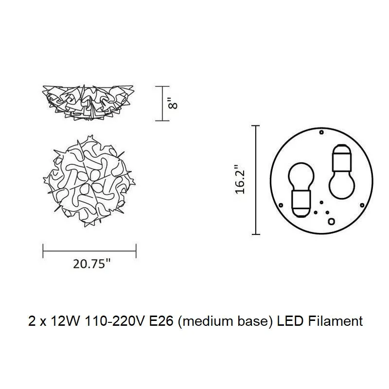 Veli Aurea Wall/Ceiling Light