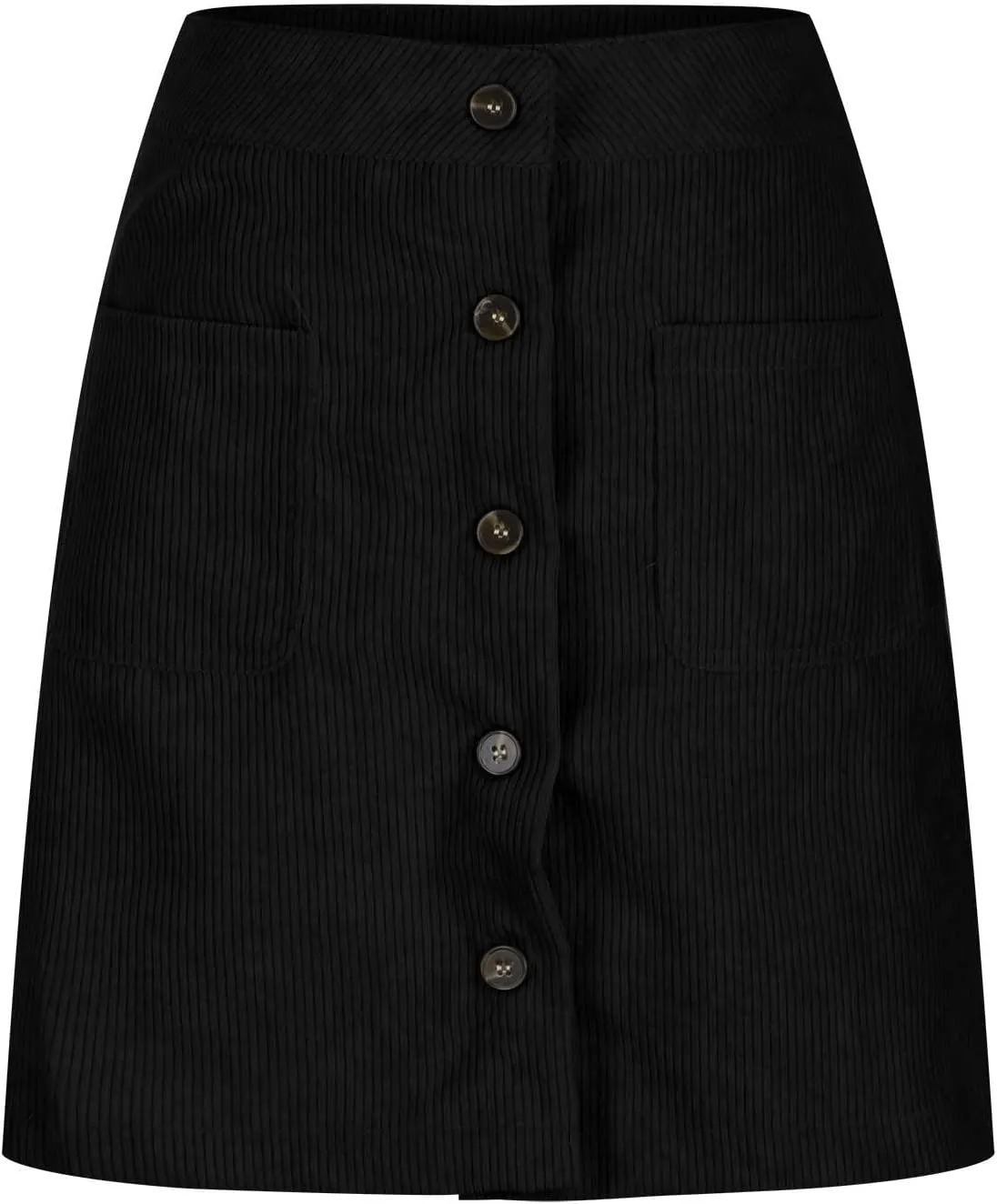 Women Corduroy Skirt Suede Pencil Skirts Office High Waist Button Bodycon Dress Knee Length Summer Elegant Dresses