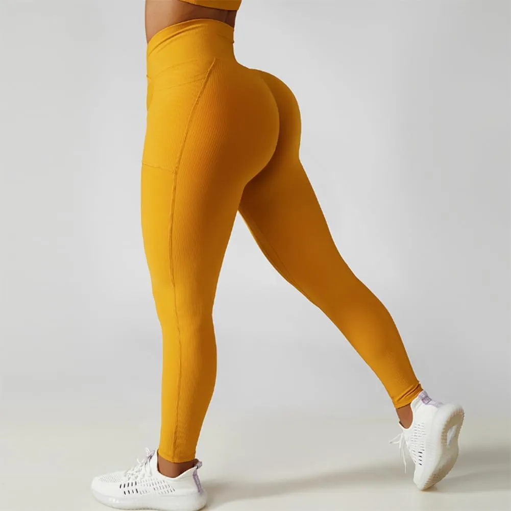 Women Scrunch Butt Lift Leggings Workout Yoga Pants Booty High Waist Anti Cellulite Push Up Seamless