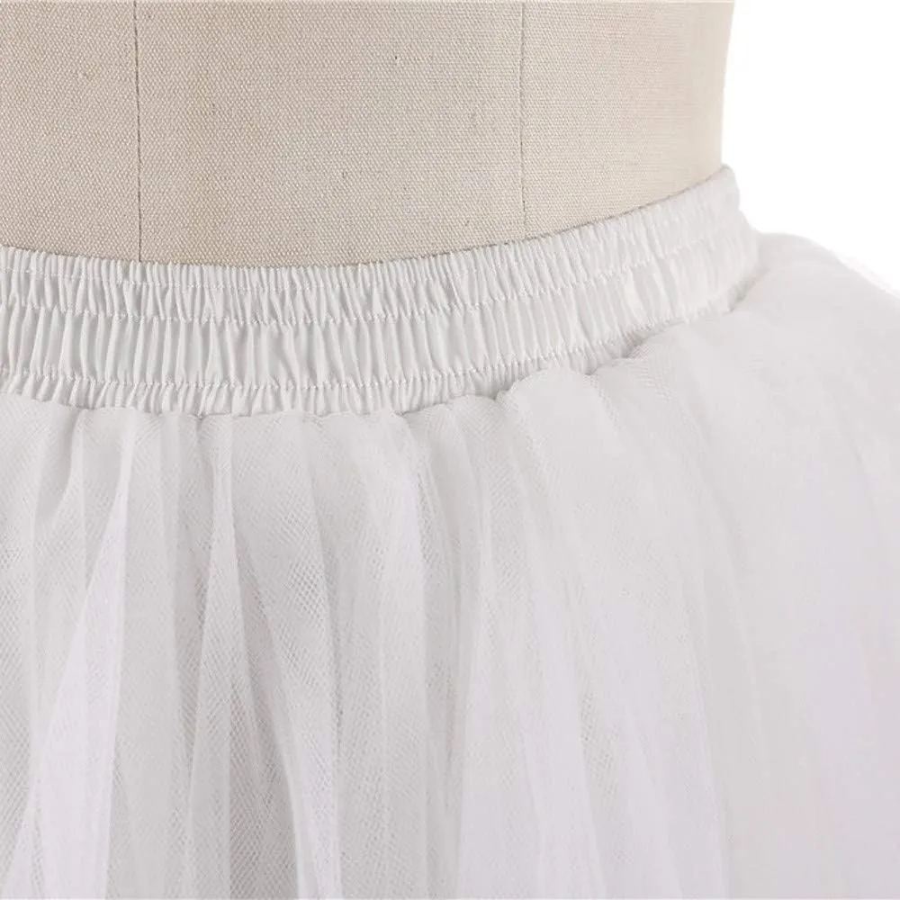 Women's A-Line High Waisted Midi Skirt Skirts for Women Pleated Princess Mesh Women Skirt Dancing Skirt Thin