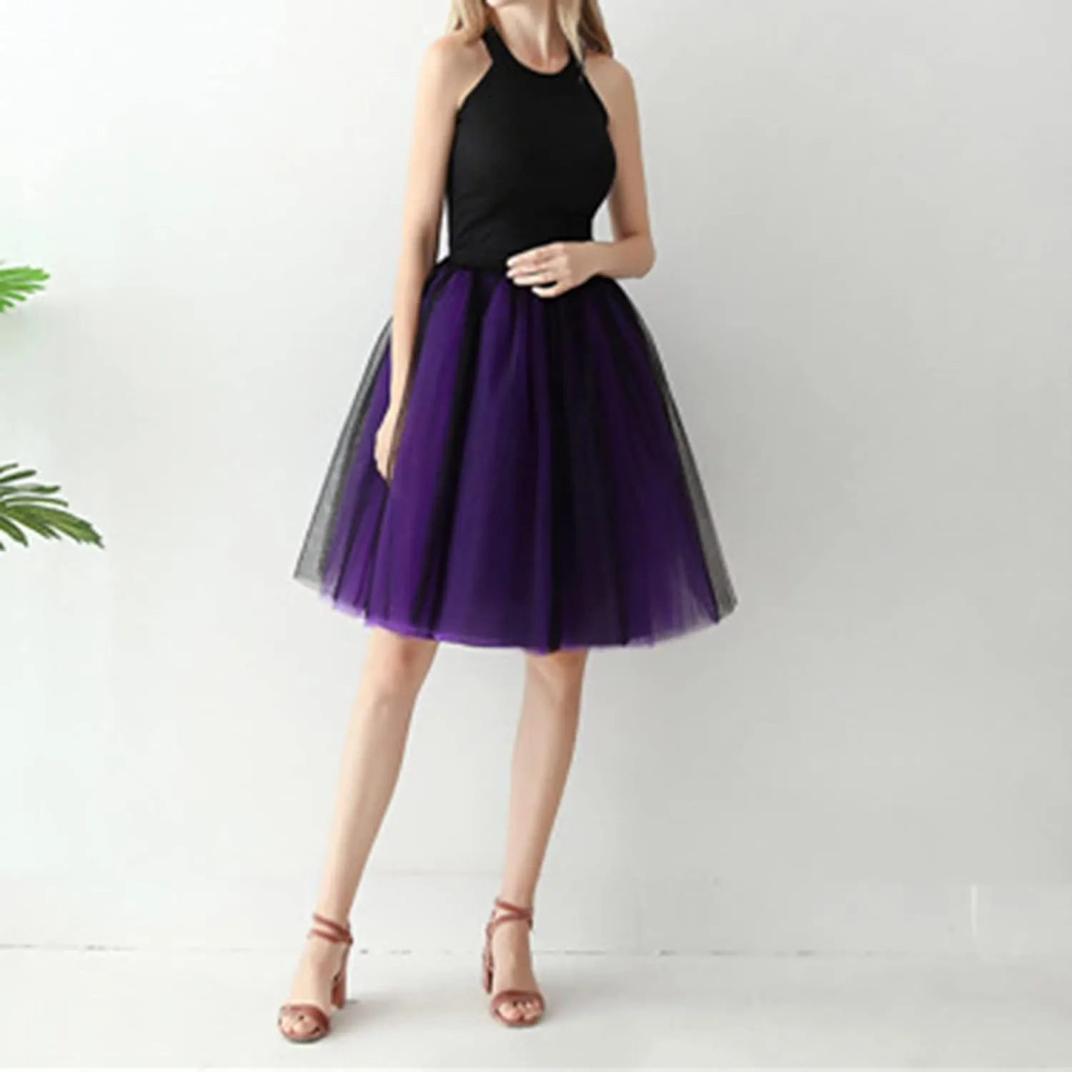 Women's Fashion A Line Pleated Skirt Midi Skirts for Women Womens Puffy Ballet Skirts Tutu Skirt Pleated Skirt