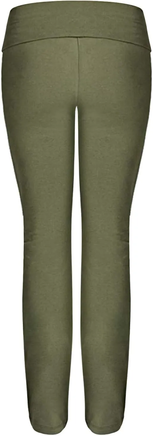 Women's Flare Yoga Pants 2024 Tummy Waisted Yoga Pants Control Pants Flare Leggings for Women Womens Fleece Lined