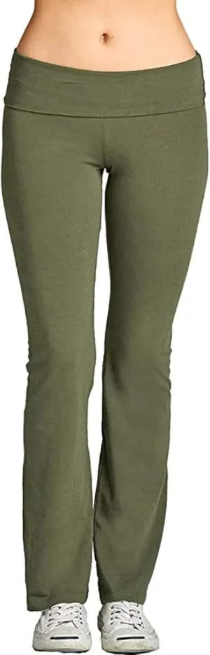 Women's Flare Yoga Pants 2024 Tummy Waisted Yoga Pants Control Pants Flare Leggings for Women Womens Fleece Lined