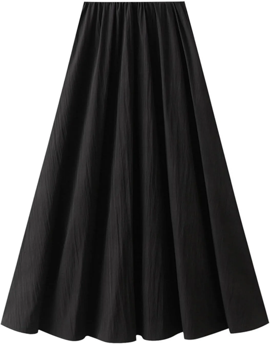 Women's Flowy Maxi Skirt Summer Pleated High Waisted A-Line Flared Long Skirts Elegant Dressy Casual Long Skirts