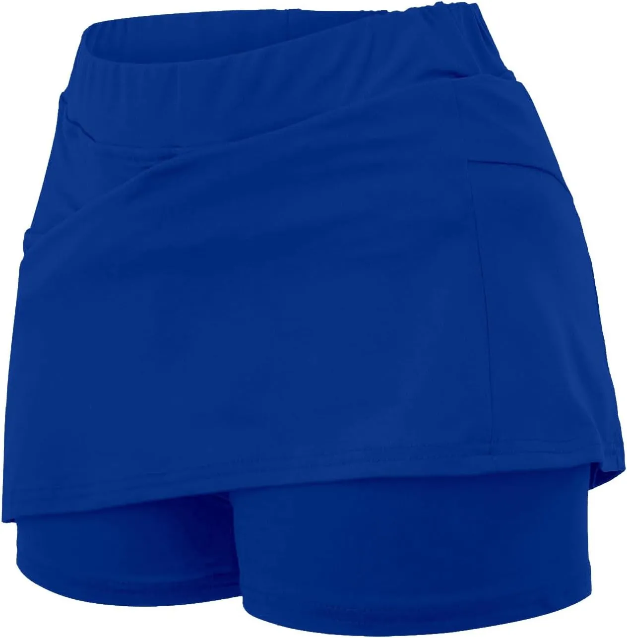 Womens Golf Pleated Tennis Skirts Solid Color Style Soft Culottes Skinny Mid Waisted Athletic Sport Short Skirts