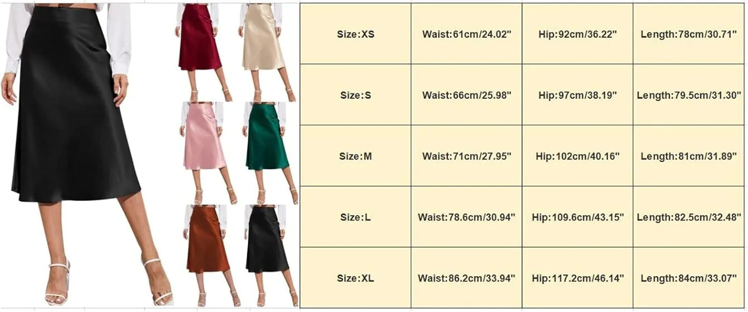Womens Skirts Women Elastic High Waist Boho Maxi Skirt Casual Drawstring A Line Long Skirt Women's Midi Skirt