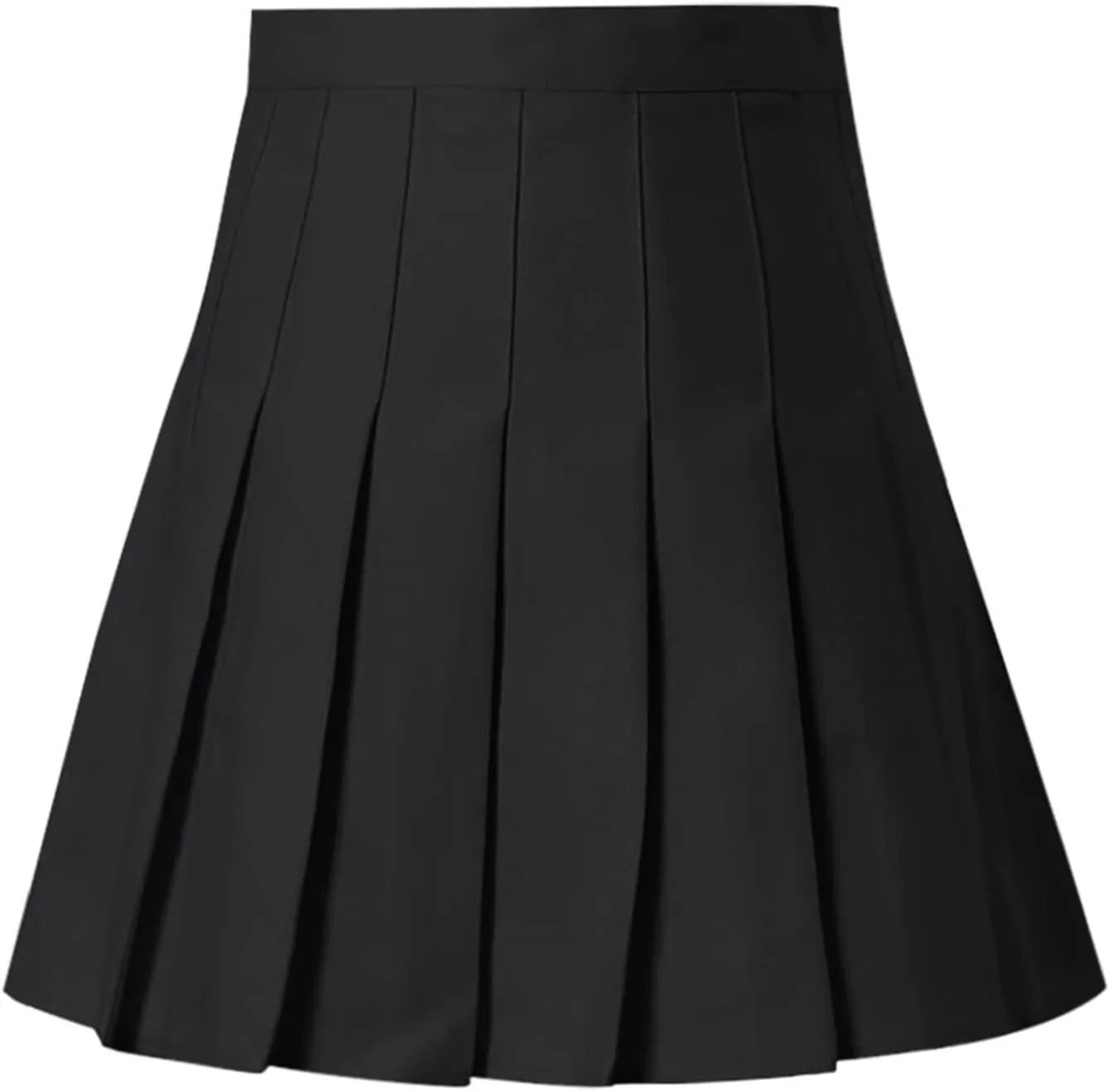 Women's Sundresses Summer Casual Loose Trendy Elastic High Waist Solid Color Pleated Sun Beach Mini Skirts, XS-3XL
