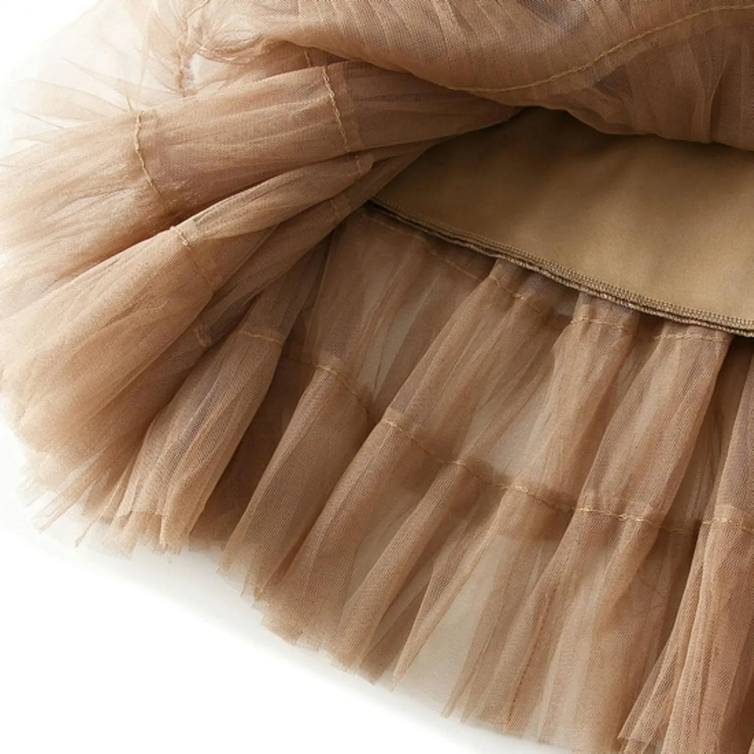 Womens Tulle Skirts Midi Elastic High Waist Pleated Mesh Flowy A-Line Long Tutu Skirts