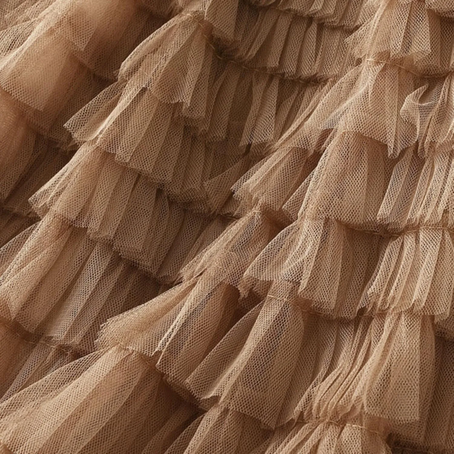 Womens Tulle Skirts Midi Elastic High Waist Pleated Mesh Flowy A-Line Long Tutu Skirts