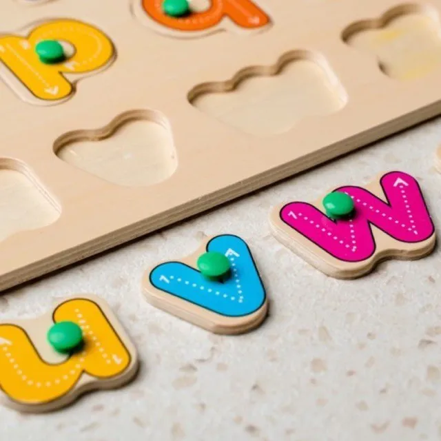 Wooden Small Alphabet a-z Learning Board