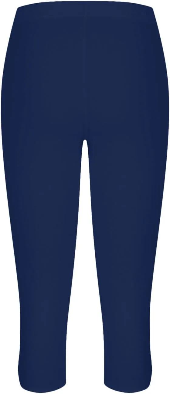Yoga Capris for Women High Waist Leggings Casual Summer Cropped Pants Comfy Workout Pant Slim Trousers